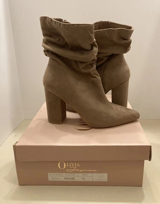 BOTAS OLIVIA FARGIANO CEDRO MOCA GAMUZA TALLA 7 1/2 Foto 1 de 4