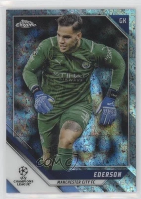 2021-22 Topps Chrome UCL Silver Mini-Diamond Refractor /275 Ederson #76 - Image 1 of 2