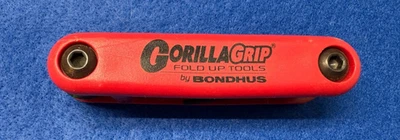 7 Piece GorillaGrip Fold Up Set 12592  1.5 2 2.5 3 4 5 6mm HEX - Image 1 of 4