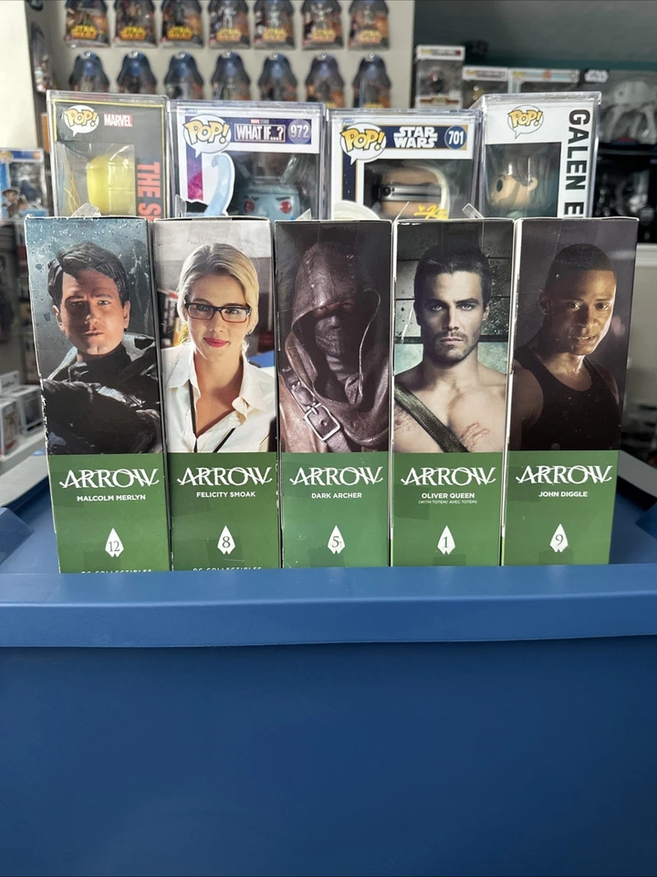 DC Collectibles Arrow CW Show Oliver Queen Felicity Smoak John Diggle 5 件装 — 第 1/4 张图片