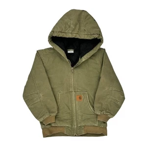 Age 7-8 Carhartt Jacket - Small Green Cotton - Picture 1 of 9