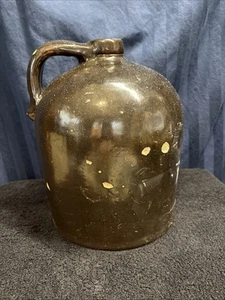 Glasiertes braunes Steinzeug 12" KRUG Melasse/Mondschein/Vase S3 - Bild 1 von 13