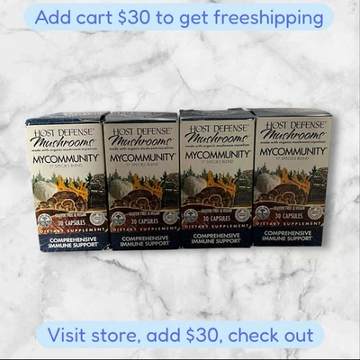 Host Defense Cogumelos MyCommunity Suporte Imunológico 30ct Cápsulas - Expira em 10/2025 - Imagem 1 de 2