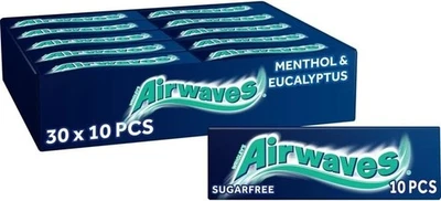 Airwaves Menthol & Eucalyptus X 30 Packs (10 Pieces Each Pack) Wrigleys - image 1 of 2