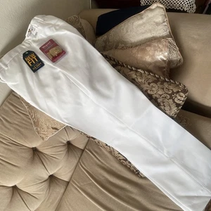 US Navy Uniform Womens Service Dress White Slacks Pants sz 10 WR belt buckle inc - Picture 1 of 8