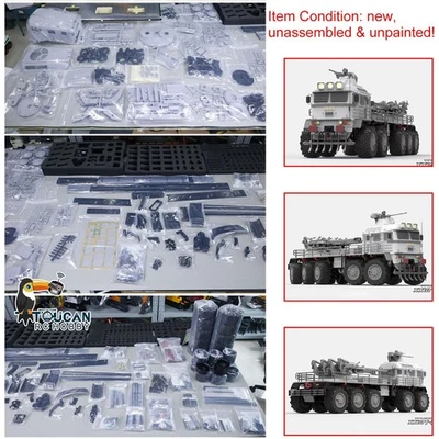 CROSSRC 1/12 10X10 RC Military Unpainted Truck XX10 T-REX Armored Vehicle KIT - Image 1 of 4