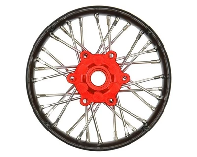 Pro-Line 1/4 Pro-Spec Aluminum V2 Bead Front Wheel Black/Red (1): Promoto-SM - Image 1 of 4