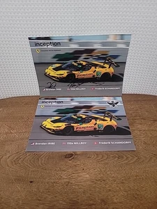 Inception Ferrari Racing 2025 SIGNED Battle on the Bricks Hero Card IMSA GTD - Picture 1 of 2