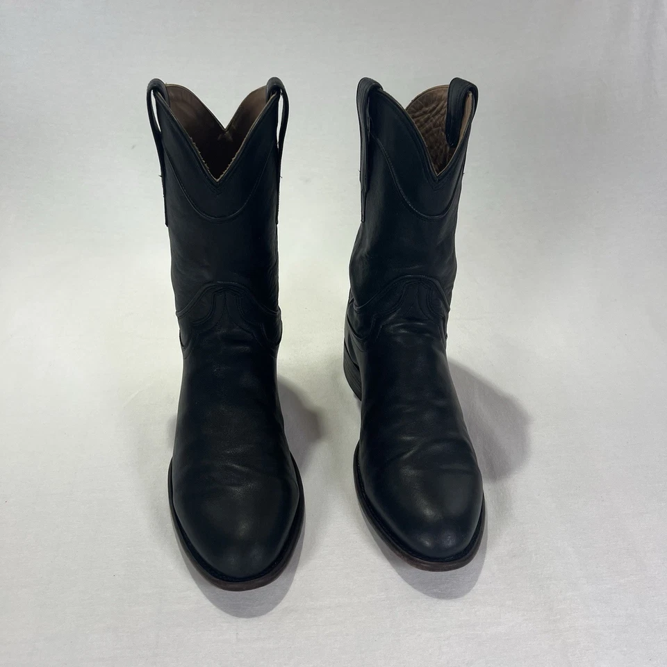 Tecovas The Earl Midnight Black Leather Cowboy Boots Men’s Size 9.5 D - Image 1 of 4