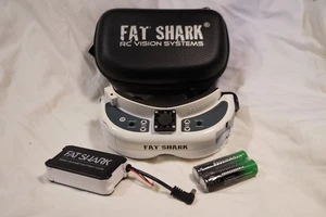 Fatshark FPV Goggles w/ new batteries analog - Picture 1 of 9