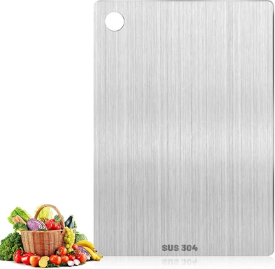 Tagliere in Acciaio Inox, Tagliere in Titanio per Cucina, Igiene E Durata Taglie - Immagine 1 di 4