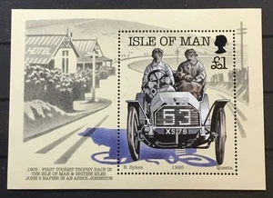 ISLE OF MAN #649. MINIATURE SHEET, 1905 ARROL JOHNSTON.   MNH - Picture 1 of 1