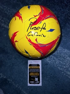 Pibe Carlos Valderrama Signed Official Columbia Soccer Ball Legend JSA Auth - Picture 1 of 3