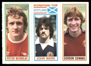 1981 Topps English League EPL Gordon Cowans/John Wark/Peter Nicholas Aston - Picture 1 of 2
