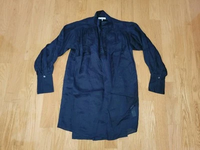 Camisa túnica Theory para mujer manga larga cuello redondo azul marino talla XS Foto 1 de 4