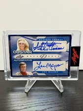 1/8! 2023 Leaf Decadence Pop Century Heather Thomas+Lee Majors Autograph 1/8!