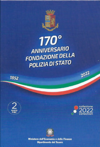 1x 2euro commémo. Italie 2022 - police Italienne (neuve) COINCARD BU