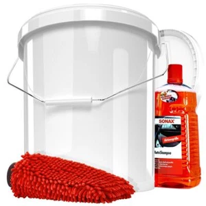 SONAX Autoshampoo Konzentrat 2L + Wascheimer 16L + XL Waschhandschuh + Deckel - Bild 1 von 3