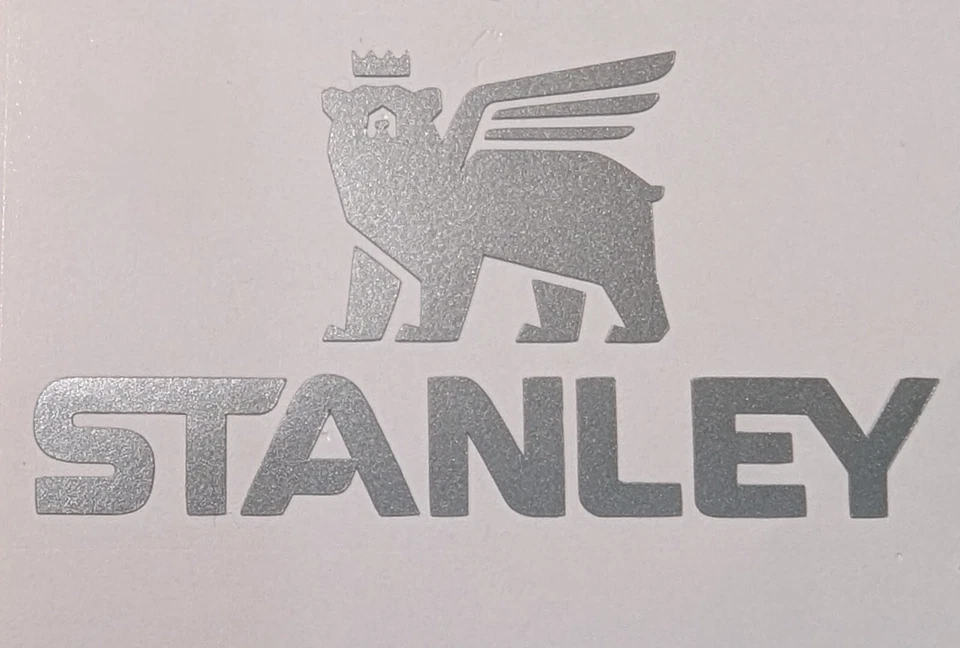 Decalcomanie Stanley x 3, misura 2 pollici colore solo argento