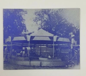 Kids Kiddie Boat Ride Fair Carnival Printing Plate Vintage 1950s - Picture 1 of 2