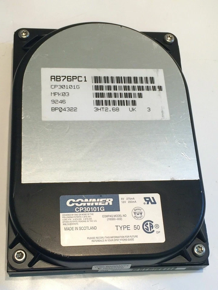 CONNER CP30101G 120MB IDE HARD DISC                                 aa4ca15 - Image 1 of 1