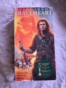 Braveheart 2-Tape VHS Box Set (1995) Mel Gibson - Region NTSC - Academy Award Wi - Picture 1 of 7