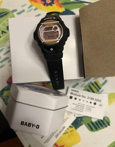 Casio Baby G Damen - schwarz, rosa Besatz - sehr süße Farbe - Sport Digitaluhr - Bild 1 von 10