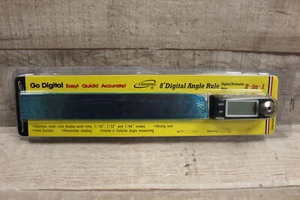 iGaging 8" 2-in-1 Digital Protractor & Angle Rule - New - Picture 1 of 3