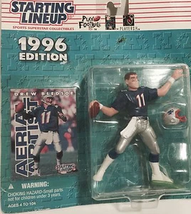 1996 DREW BLEDSOE NEW ENGLAND PATRIOTS-STARTING LINEUP - Picture 1 of 3