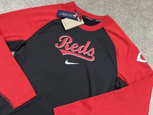 Nike MLB Cincinnati Reds Authentic Collection DriFit Dugout Sweatshirt Men Large - Picture 1 of 7