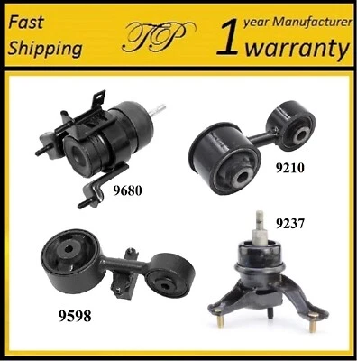 4 PIEZAS MONTAJE MOTOR DELANTERO Y TRASERO PARA Toyota Camry 2007-2009 2,4 l gas - transmisión manual Foto 1 de 4
