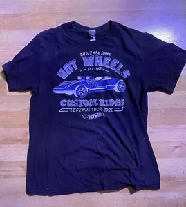 Hot Wheels Custom Rides Legend Tour 2020 T-shirt nera da uomo taglia piccola nuova senza etichette - Foto 1 di 3