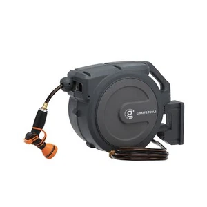 Hose Reel 1/2‘’ 78 ft, Heavy Duty Retractable Garden Hose Reel with Any Length L - Picture 1 of 8