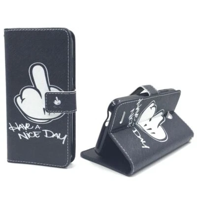 Custodia Cellulare Protettiva per Vodafone Smart Prime 6 Cover Borsa Wallet Etui - Immagine 1 di 4