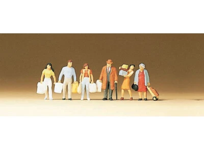 Preiser scala N 79015 figure omini personaggi shopping spesa 6pz 1,1 cm nuovi