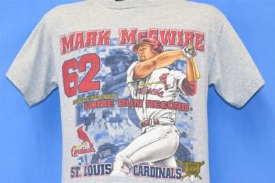 Camiseta De Colección Años 90 ST LOUIS CARDINALS MARK MCGWIRE HOME RUN RECORD MLB JUVENIL XL Foto 1 de 4