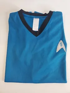 Kellogs T-Shirt Mens XL Blue Star Trek Short Sleeve Polyester Pullover - Picture 1 of 12