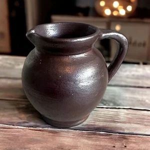 Vintage Jean Dubost Noron la Poterie French Sandstone Pottery Creamer Signed - Picture 1 of 7
