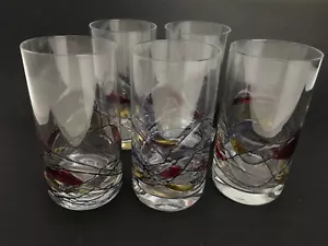 4 Grands Verres Design à Whisky Orangeade en Cristal de Paris Anciens. - Imagen 1 de 6