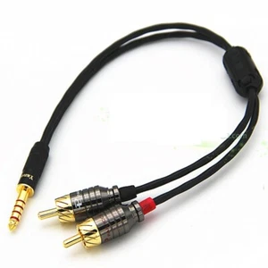 4.4mm Balanced to 2 RCA Male Audio Cable for HIFI Digital Player NW-WM1Z/A WM1A - Picture 1 of 2