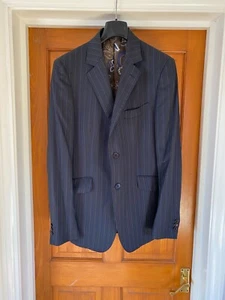 Etro Blazer Jacke Wolle & Seide gestreift UK 42 IT 52 Paisleyfutter *KLEINER NICK* - Bild 1 von 14