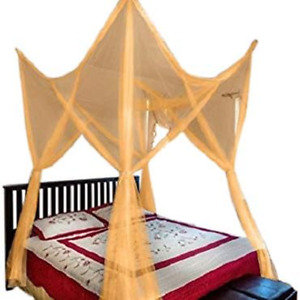 Four Post Mosquito Net for Bed Canopy-Fits All Beds Queen, King, California King