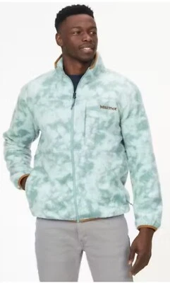 Marmot Aros Printed Fleece Jacket Blue Agave Ice Dye Men’s Sz XXL New - Image 1 of 4