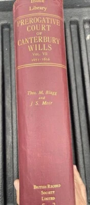 BRITISH RECORD SOCIETY Prerogative Court Of Canterbury Wills Vol. VII 1653-1656 - Image 1 of 4