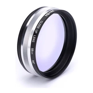NiSi Close Up Lens Kit NC 58mm with 49 and 52mm Step Up Adapter Rings - Picture 1 of 2