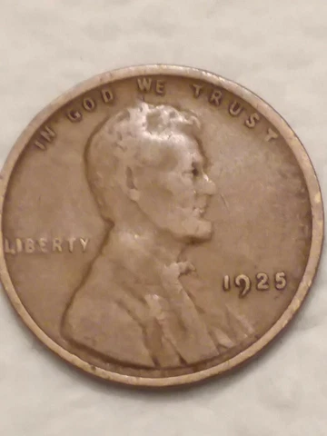 1925 p Lincoln wheat cent lamination error Cover