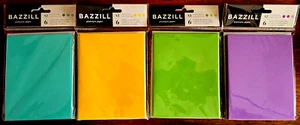 4 packs HOT COLORS Bazzill American Crafts A2 CARDS & ENVELOPES, 6 each. NEW - Picture 1 of 1