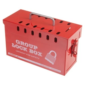 Loto Medium rot tragbare Gruppe Lockout Box - passt 13 Schlösser - Bild 1 von 2