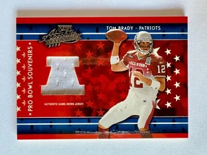 2003 Absolute Tom Brady Game-Worn Pro Bowl Jersey Relic SP #/600 Card #PB-4 - Bild 1 von 2