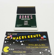 1990 TurboGrafx 16 NEC Bonks Adventure Video Game HuCard - Authentic 